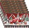 Christmas Placemats Set of 6, Rustic Holiday Gnomes Dining Table Mats, Washable Thick Cotton Linen - Heat, Wear Resistant Winter Place Mats for Kitchen Dining Table Decorations, 18 × 12 Inch